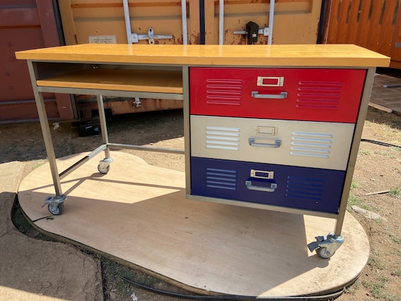 Pottery Barn Locker Metal Desk - Etsy