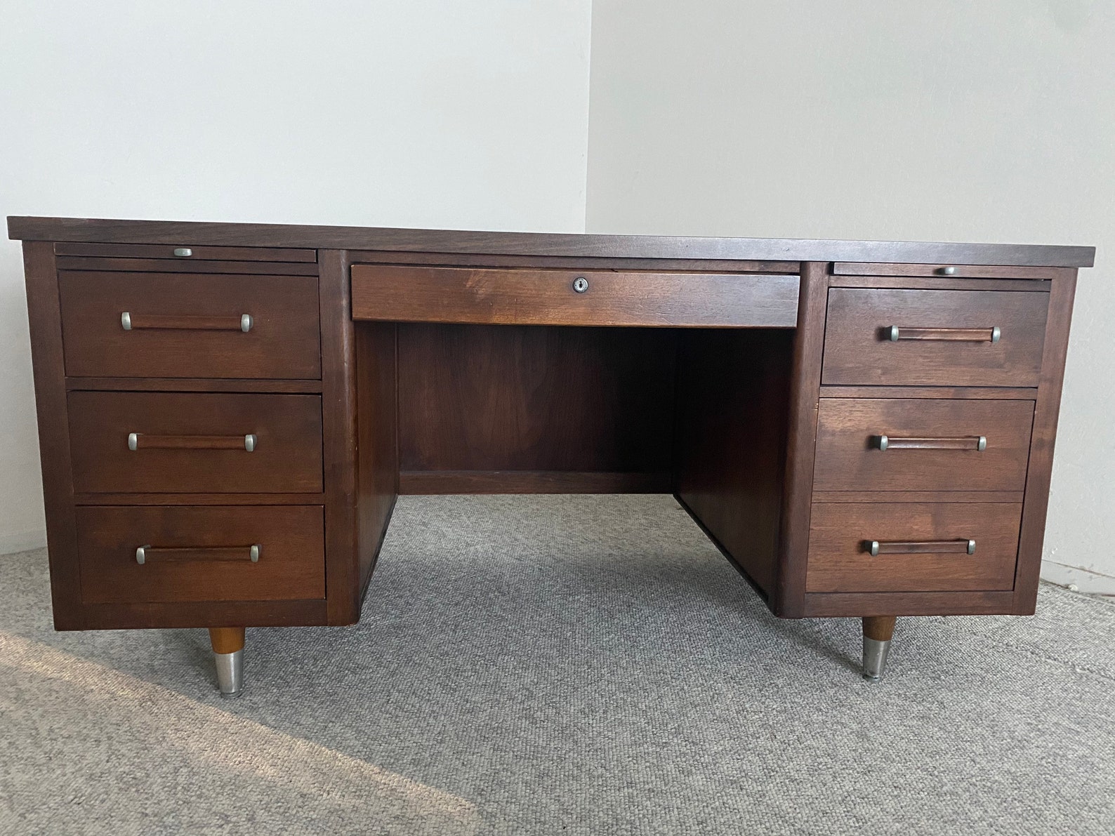 Alma Desk Company Vintage Mid Century Modern Etsy