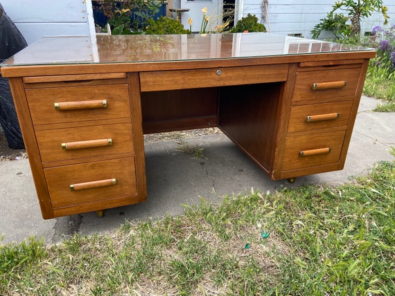 Vintage sale walnut desk