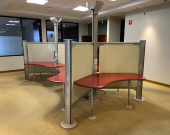 Vintage herman miller resolve workstations for 6