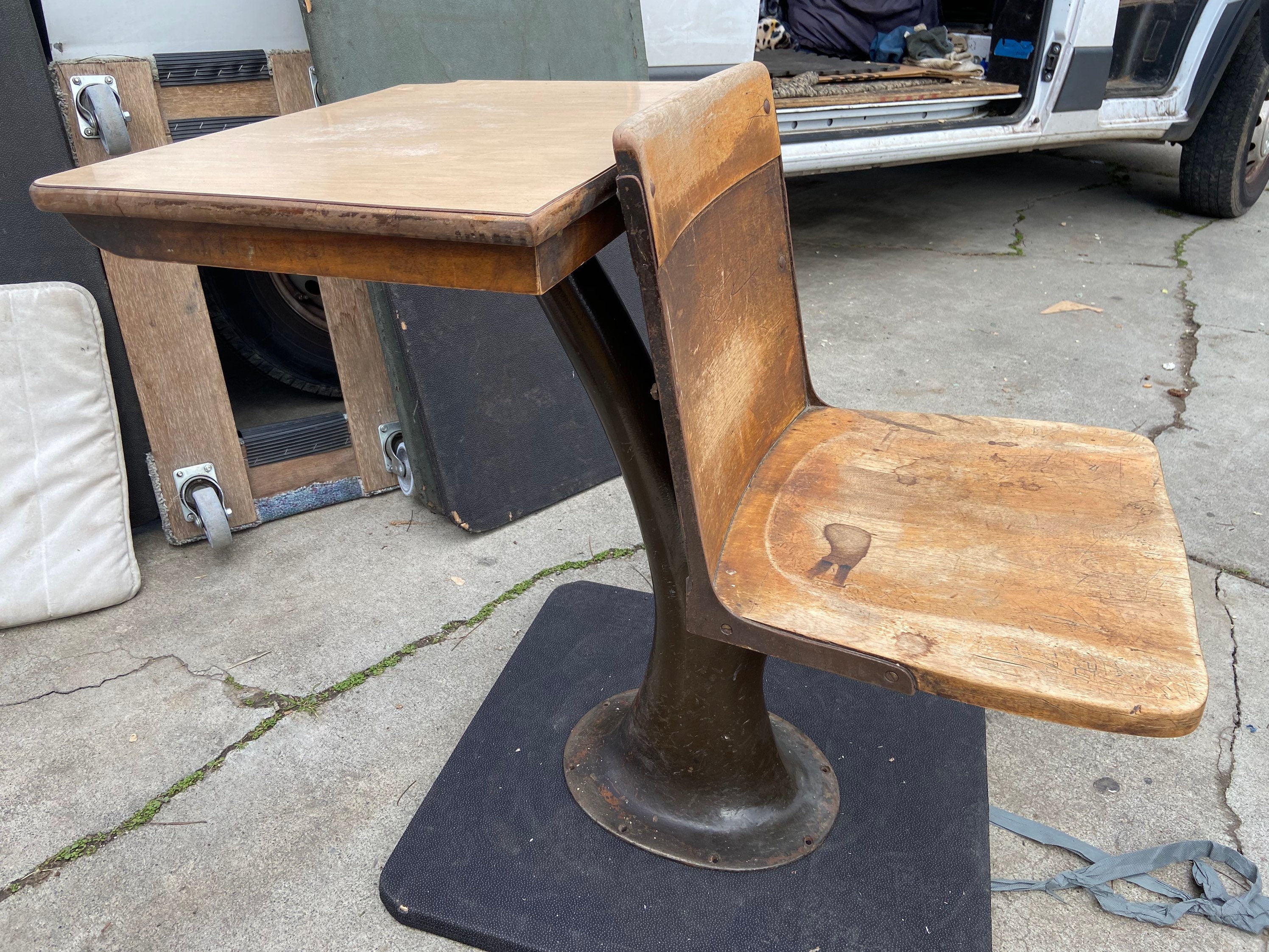 1920s Antique School Desks Chairs Etsy