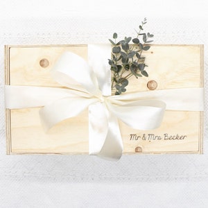 Holz-Box personalisiert GROSS RECHTECK aus sozialen | Etsy