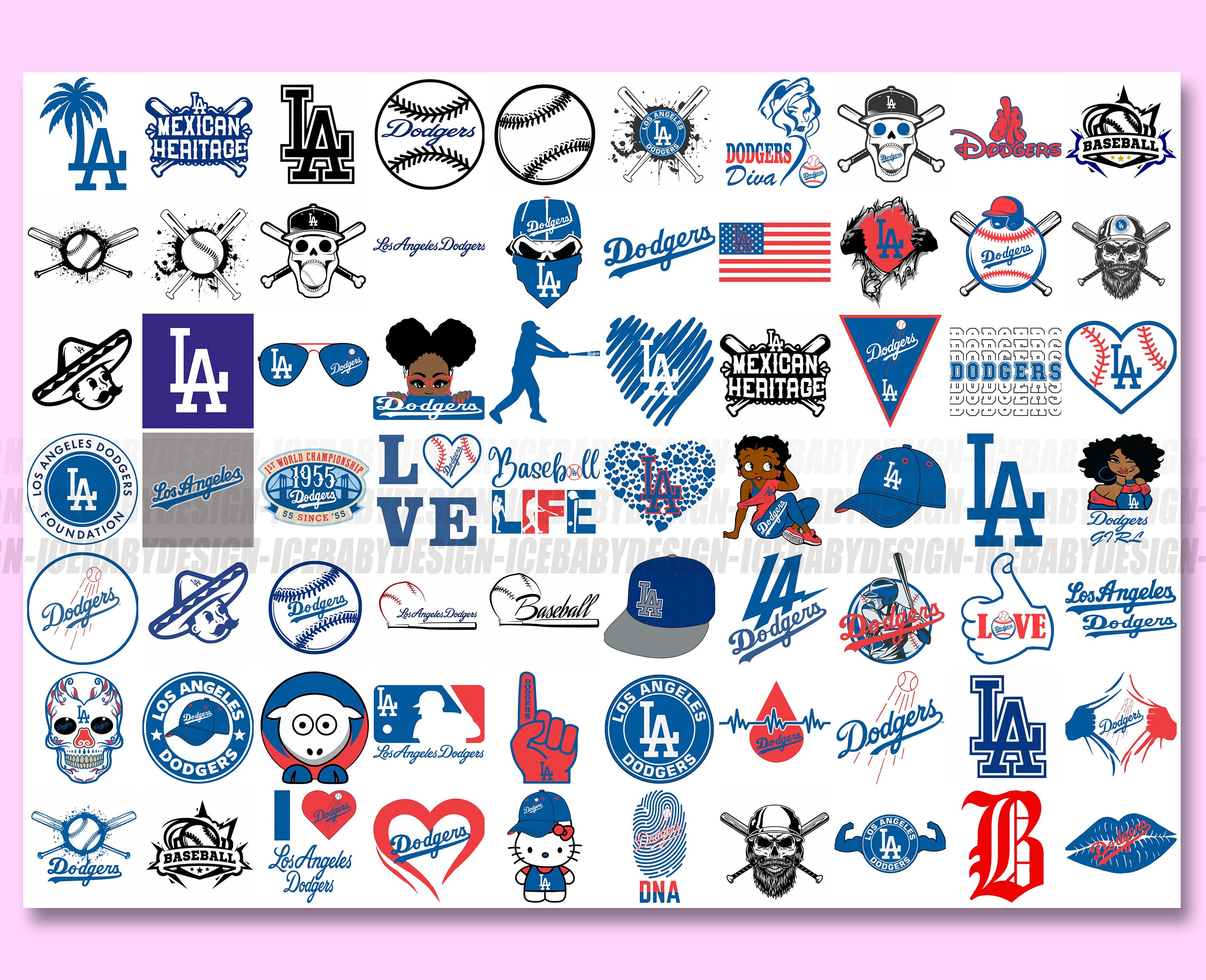 Los Angeles Dodgers SVG mlb svg la dodgers svg Dodgers SVG | Etsy