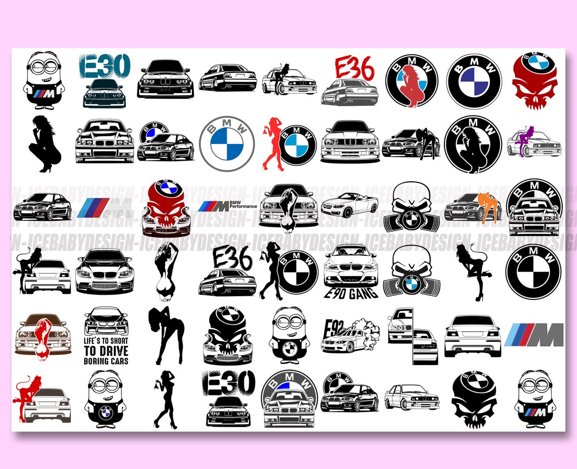 55 BMW svg bundle bmw png car svg bmw emblem race car | Etsy