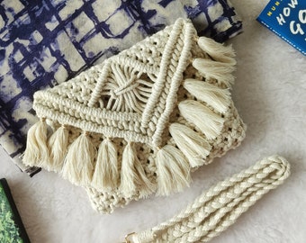 Bohemian style Crossbody bag | Macrame Sling Bag | Macrame Shoulder Bag | Gift for Her