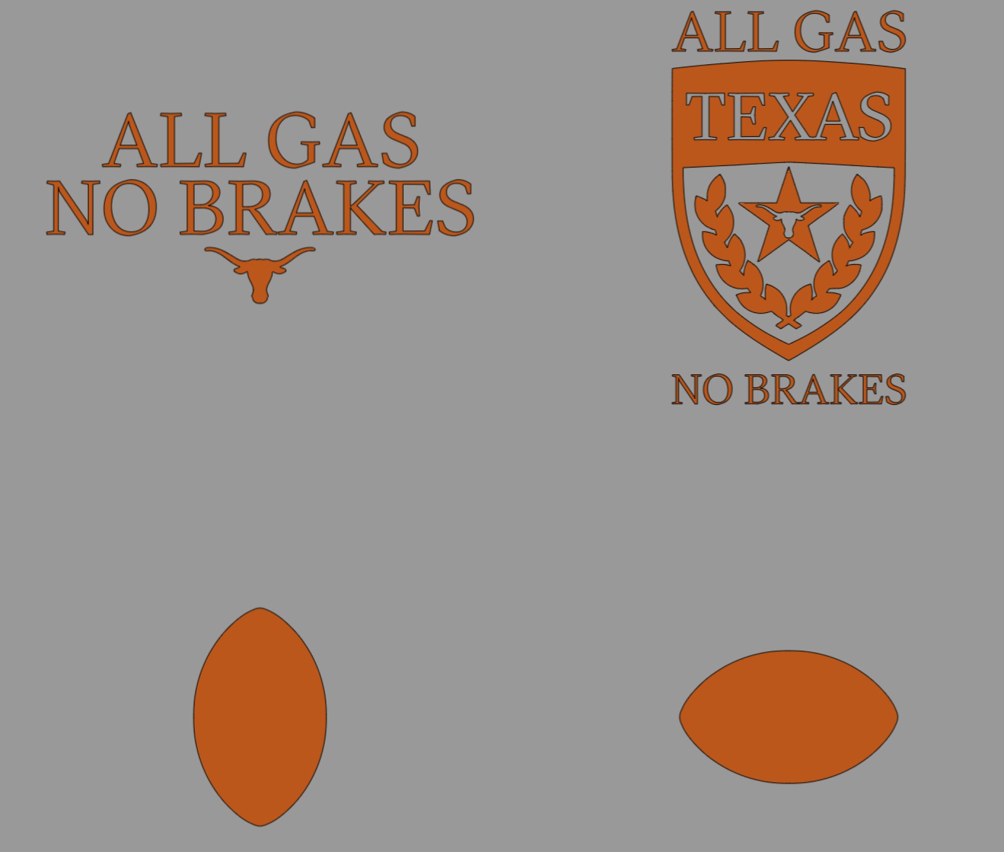 All Gas No Brakes Digital Files. Png Dxf and Layered SVG Etsy