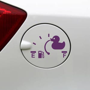 Rubber Duck Fuel Gauge Car Decal - Fighting Empty - Vinyl Decal for anything that uses fuel or electricity to run. image 6