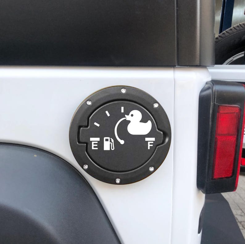 Rubber Duck Fuel Gauge Car Decal - Fighting Empty - Vinyl Decal for anything that uses fuel or electricity to run. image 9