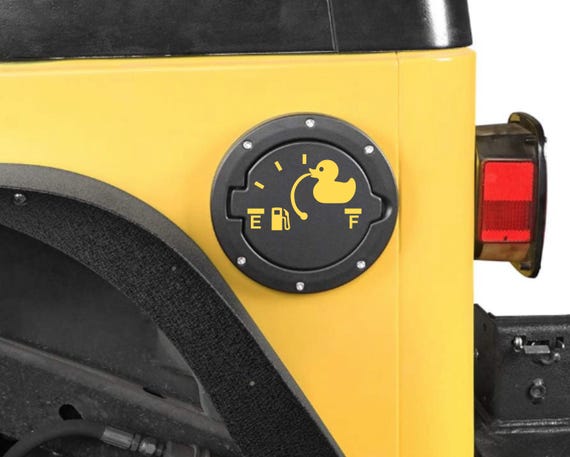 Rubber Duck Fuel Gauge Car Decal - Fighting Empty - Vinyl Decal for anything that uses fuel or electricity to run.
