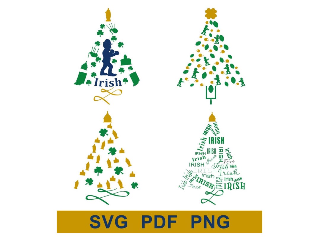Irish Christmas Trees. Png, Pdf, and Svg Digital Files. Make T-shirts ...