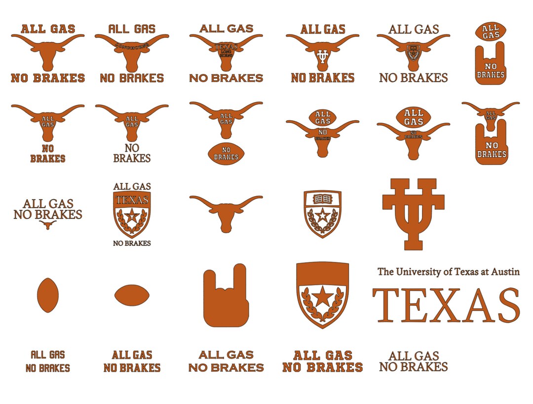 All Gas No Brakes Digital Files. Png, Dxf, and Layered SVG Digital