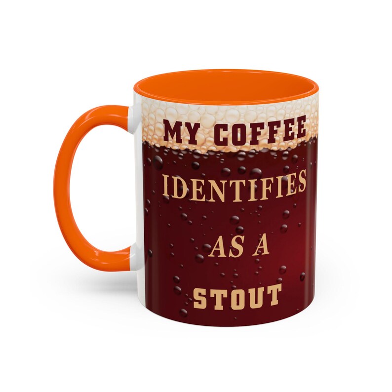 My Coffee Identifies as A Stout Mug - Funny Coffee Lover Gift, Craft ...