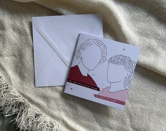 Fleabag and Claire greeting card