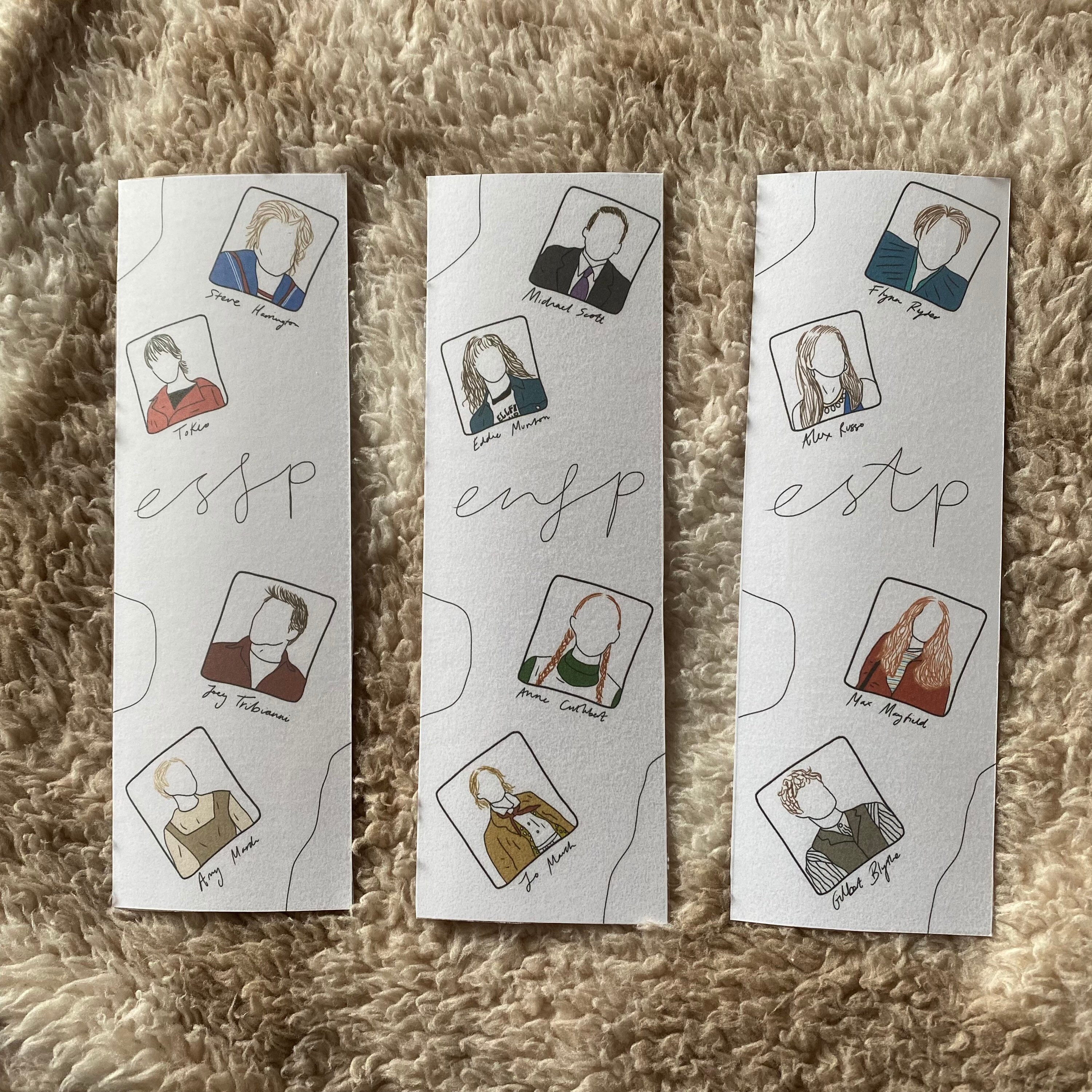 MBTI Character Bookmark 