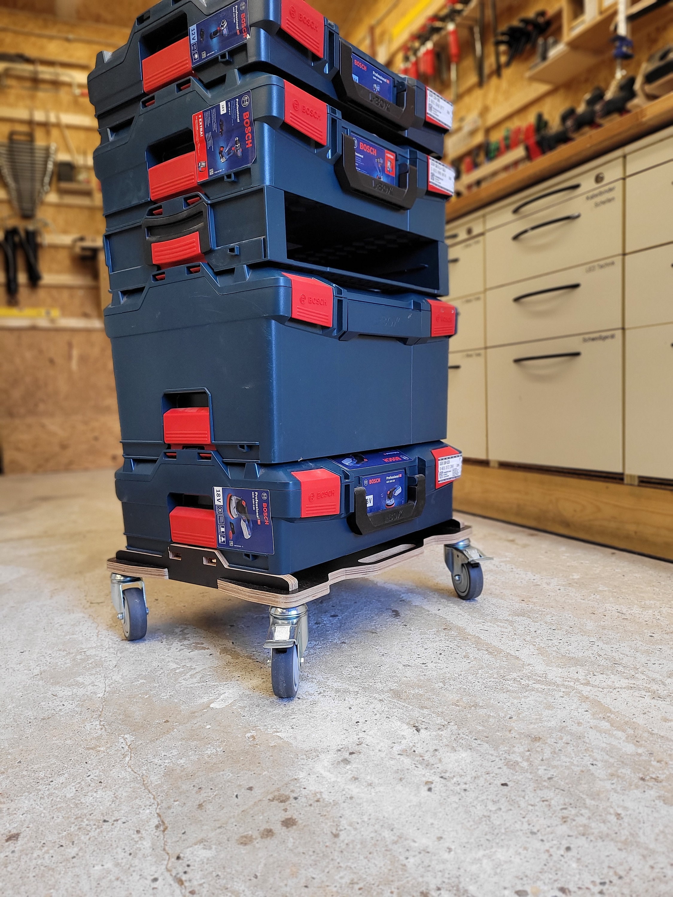 L-Boxx Rollwagen V2 Rollbrett, Transportwagen passend für Bosch Sortimo