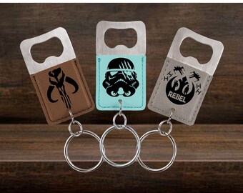 Star Wars Boba Fett Metal Bottle Opener Keychain Bronze New FREE US Shipping 