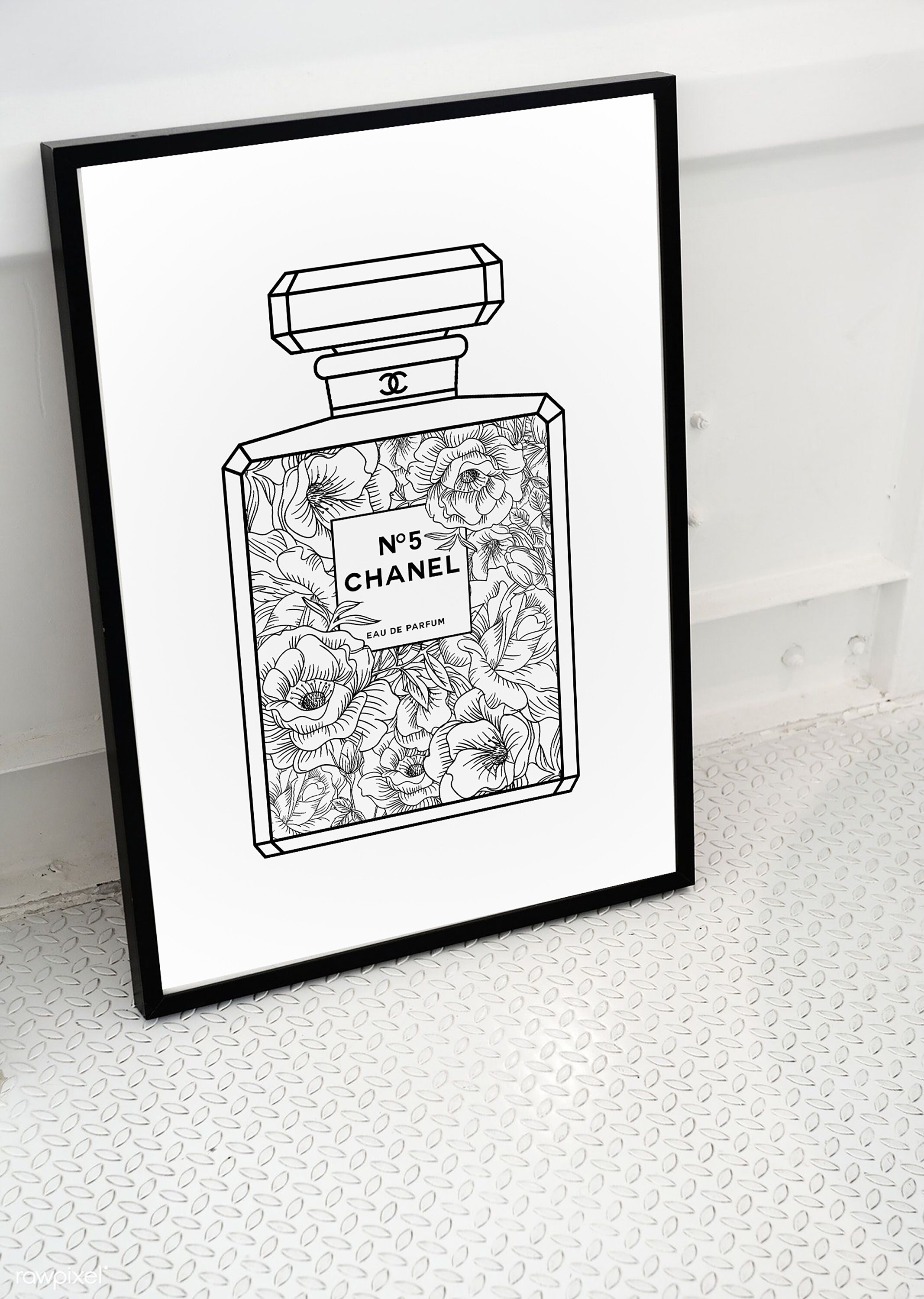 Chanel No 5 Perfume Bottle Wall Art Home Décor Wall Etsy