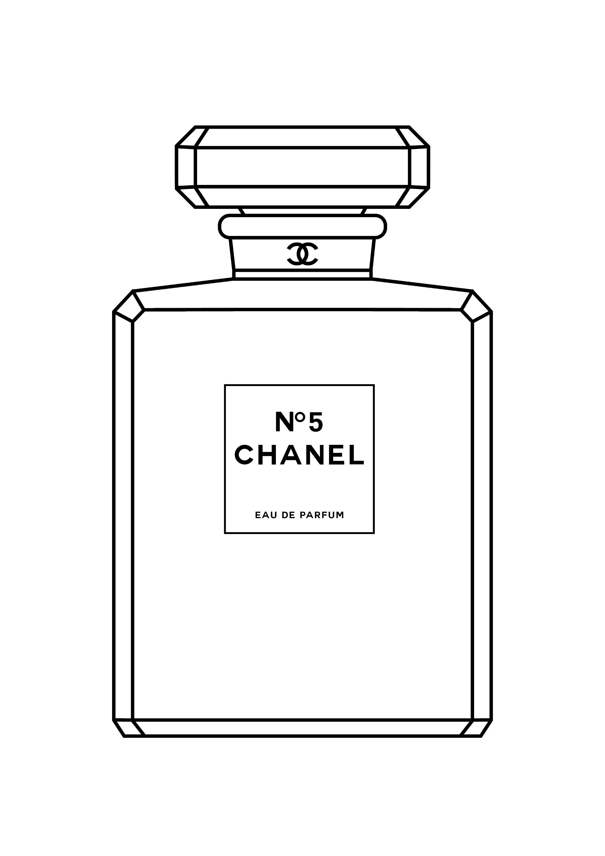 Chanel No 5 Perfume Bottle Wall Art Home Décor Wall | Etsy