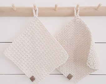 Kitchen and bathroom knitted tea towel - San Marino wipe