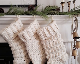 Strasbourg knitted Christmas stocking