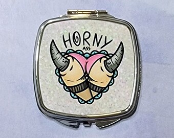 Horny Ass Compact Mirror