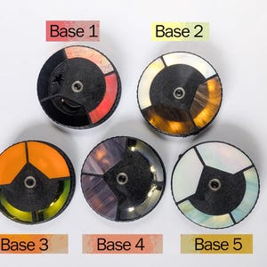 Stained Glass Light Base – Custom Hole Size – Choose from 5 Colorful Designs Decor for Living Room,   Christmas Gift Idea