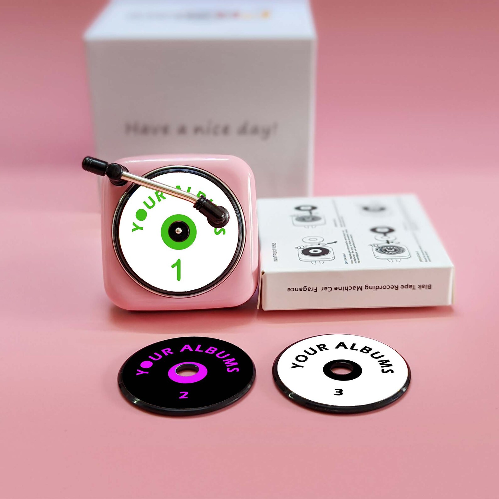 CUSTOM Car Air Freshener Record Player Special Personalised,personalize