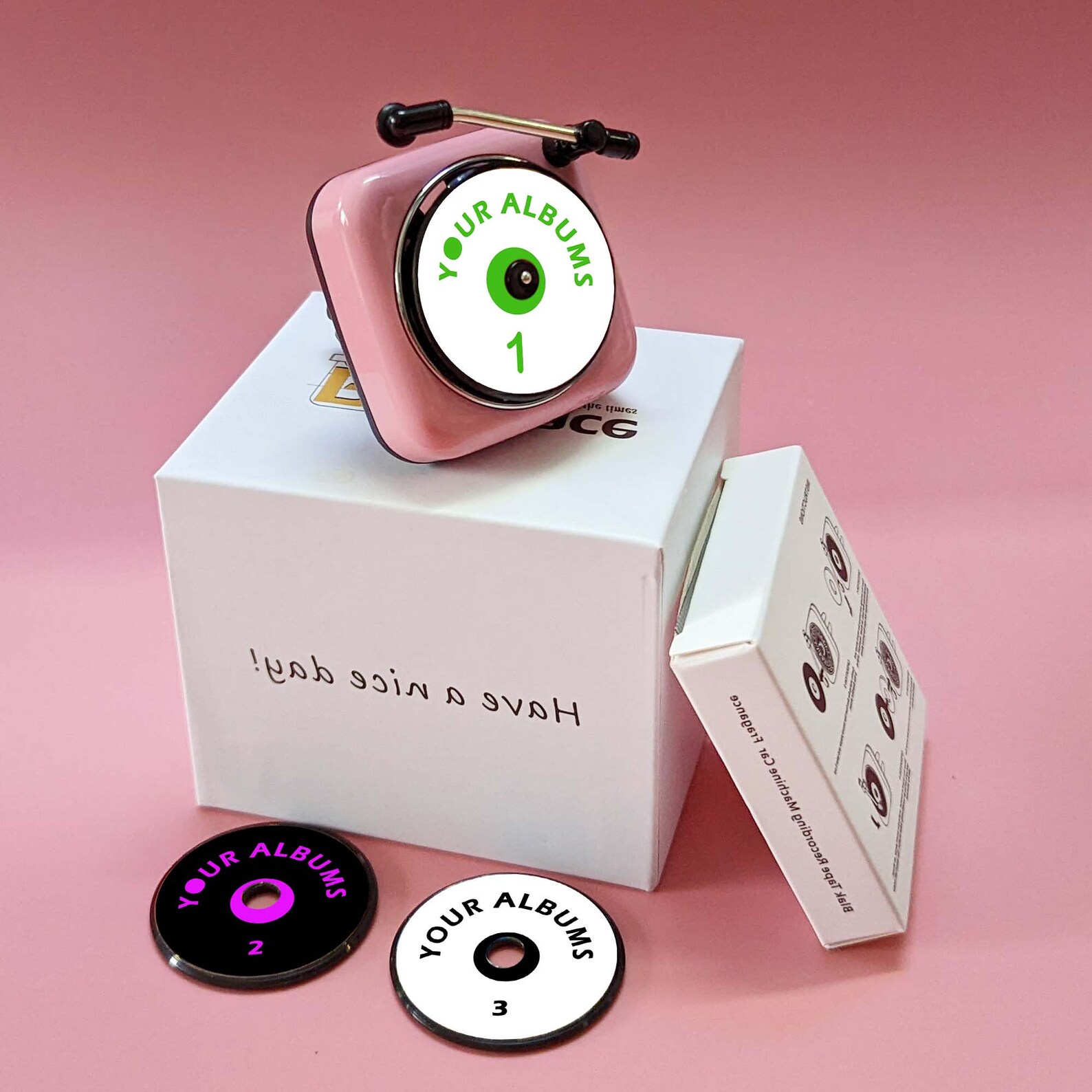 CUSTOM Car Air Freshener Record Player Special Personalised,personalize