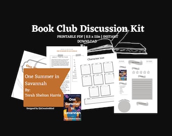 One Summer in Savannah Book Club Kit | Printable Discussion Guide + Activities