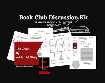 The Chain Book Club Kit | Printable PDF | Discussion Questions, Notes, Review Page & Bookmark Activity