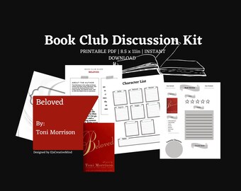 Beloved By Toni Morrison Book Club Kit | Printable Discussion Guide, Journaling Pages, Bookmarks & More”