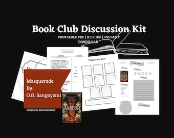 Masquerade Book Club Kit | Printable Discussion & Activity Pages