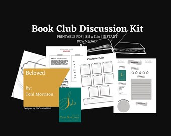 Sula Book Club Kit| Printable Discussion Guide, Notes, Review Pages & Bonus Materials