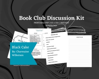 Guía de discusión del Club de lectura Black Cake de Charmaine Wilkerson (Descarga digital)