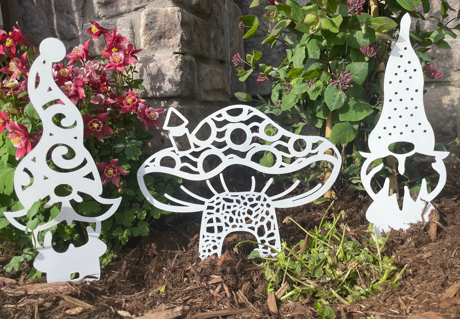 Garden Gnomes with BONUS Gnome House Yard Art Garden | Etsy