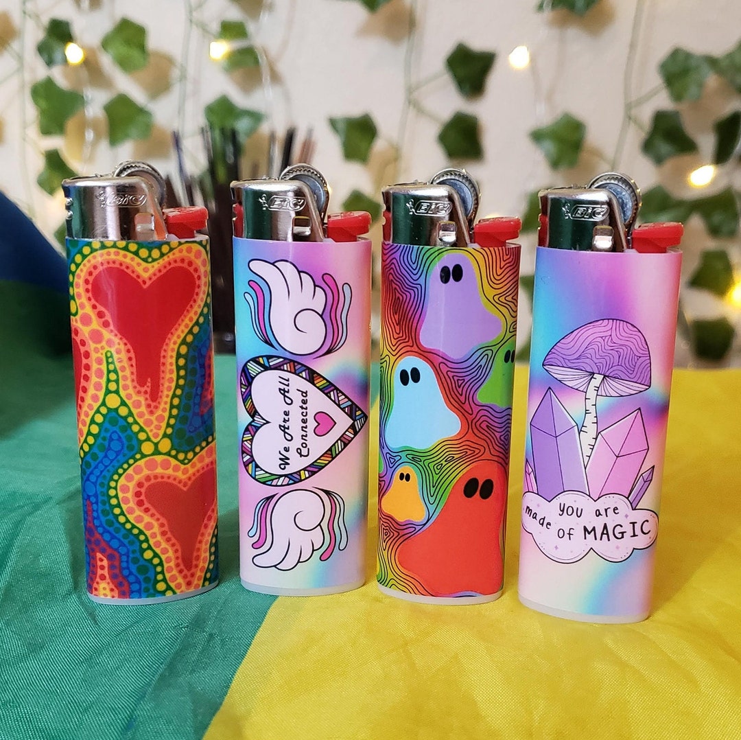 Colorful Cute Lighters series 1 Rainbow Lighters Ghost Etsy