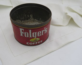 Vintage Folger's coffee tin