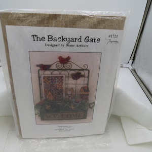 Cross Stitch - The Backyard Gate designed by Diane Arthurs - new in package