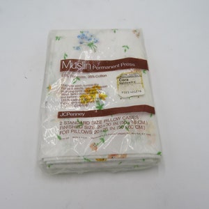 Vintage 70&#39;s JCPenney Standard Pillow cases -Cora new in package