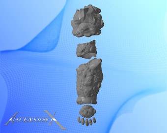 Golem Rock Armor STL – 3D Printable Golem Arm Gauntlet for LARP & Cosplay (Digital file only)