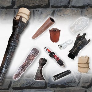 Vervanging en uitbreidingsonderdelen LARP ledzaklamp – 3D-geprinte middeleeuwse accessoires