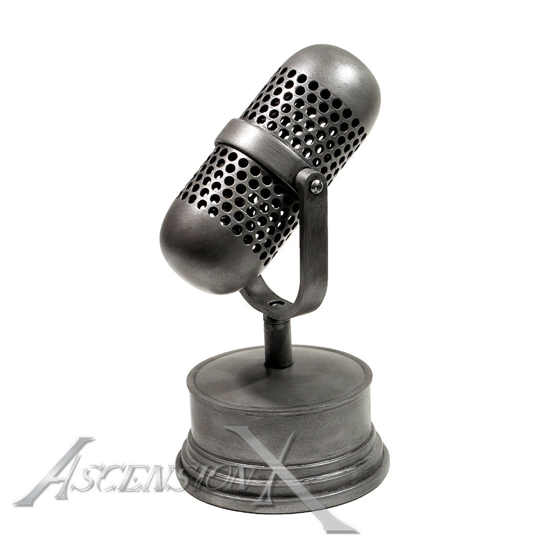 Oldschool microphone replica Etsy