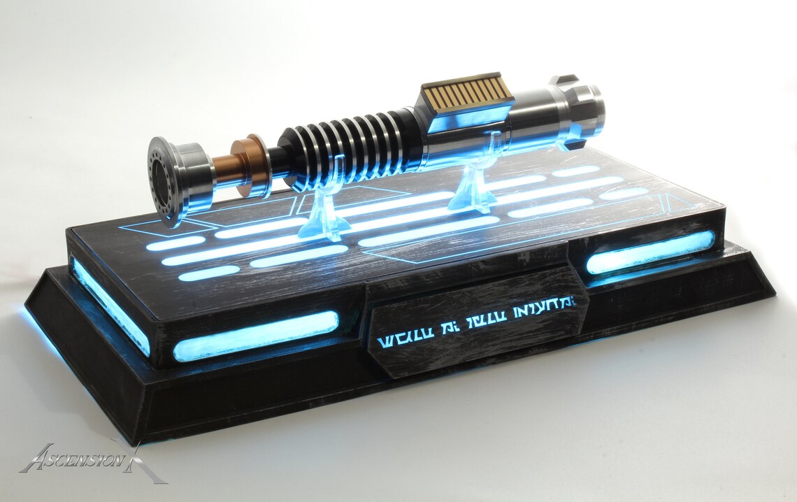 Star Wars lightsaber display stand LED Retrolit Etsy