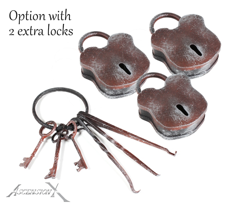 LARP Fake Thief Tool Kit Keys Lock Picks Roleplay Treasure Etsy