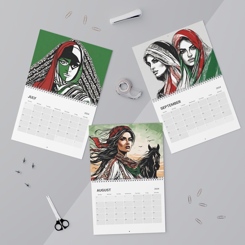 Palestine Calendar 2025 Etsy