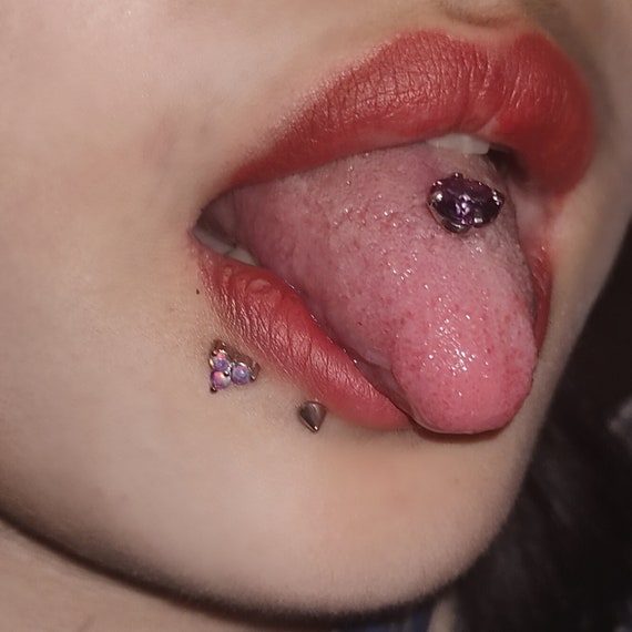 Real diamond tongue ring clearance