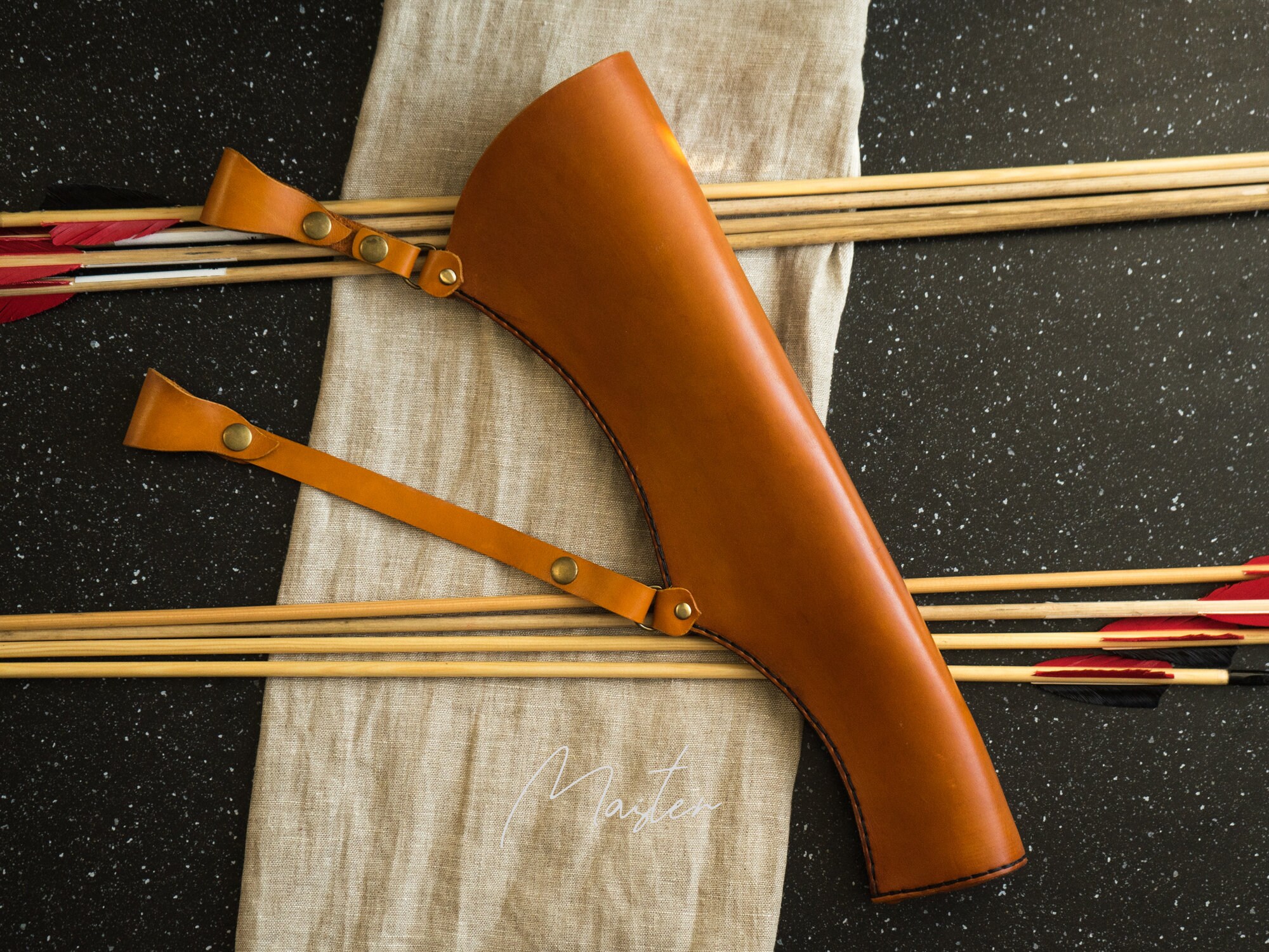 Quiver Archery Leather/ Side Quiver / Arrow Hip Quiver / Etsy