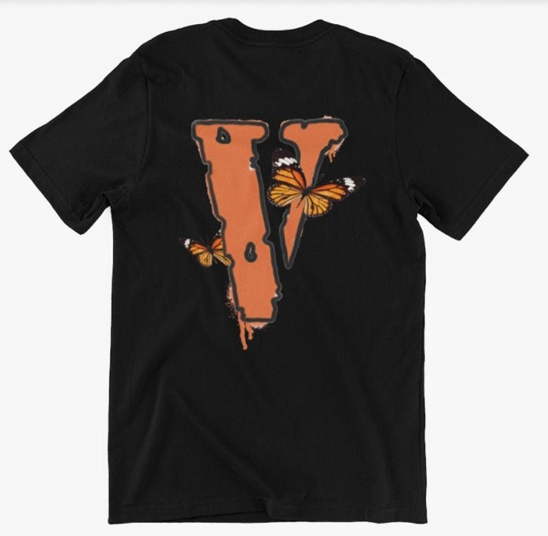 Rapper Wrld x Vlone Butterfly TShirt Etsy