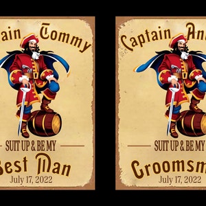 Benutzerdefinierte Captain Morgan Spiced Rum Label Flasche Captain Morgan Birthday Label personalisiert für Hochzeiten, Geburtstage oder jeden Anlass Bild 4