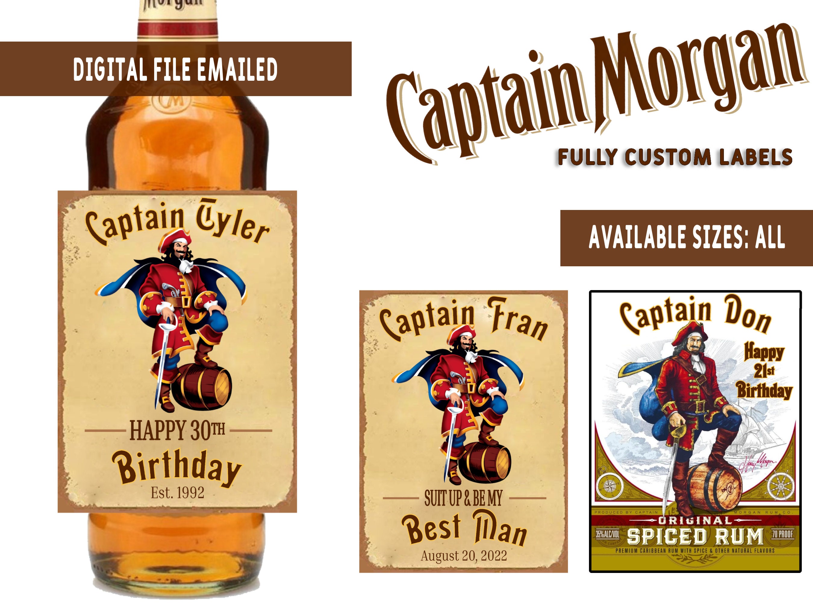 captain morgan label